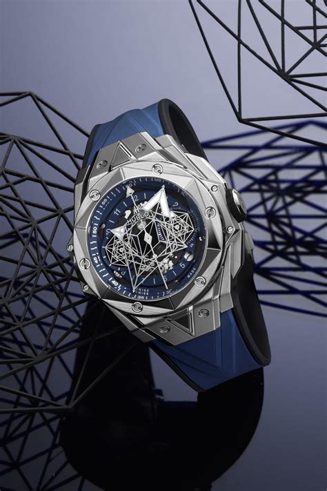 hublot bleu et or|hublot sang bleu sapphire.